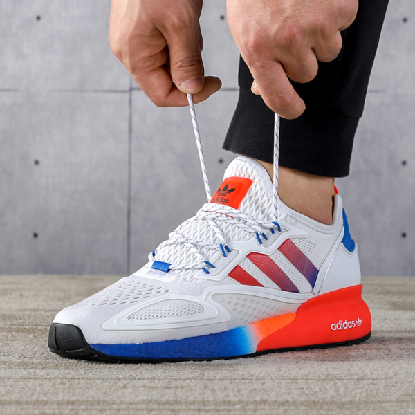 Giày Adidas ZX 2K Boost 'White Metallic Silver' FY5725 - Ảnh 2