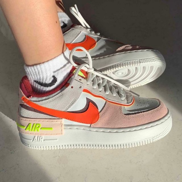 Giày Nike Wmns Air Force 1 Shadow 'Team Red Orange Pearl' CU8591-600 - Ảnh 5