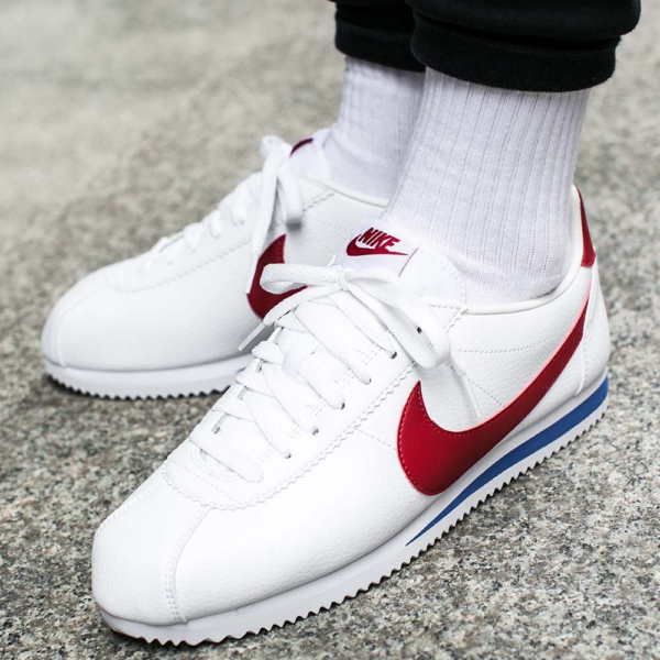 Giày Nike Classic Cortez Leather 'Forrest Gump' 749571-154 - Ảnh 2