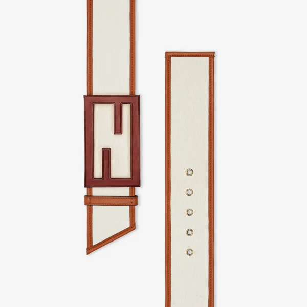 Thắt Lưng Fendi Beige Canvas Belt 8C0616AFCFF1DSP - Ảnh 3
