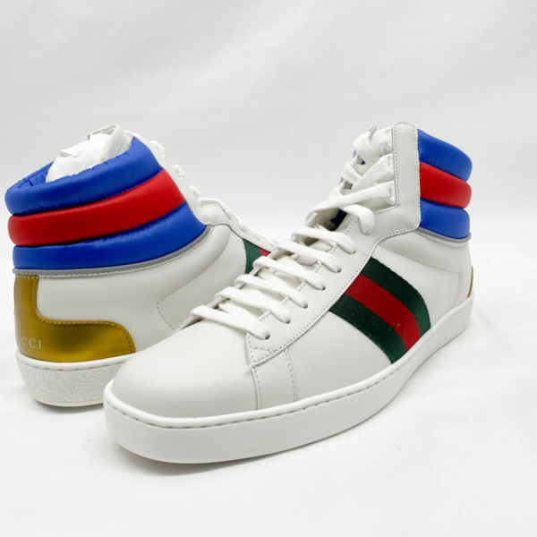 Giày Gucci Ace High Top 'White' 548689-0RDQ0-9060 - Ảnh 4