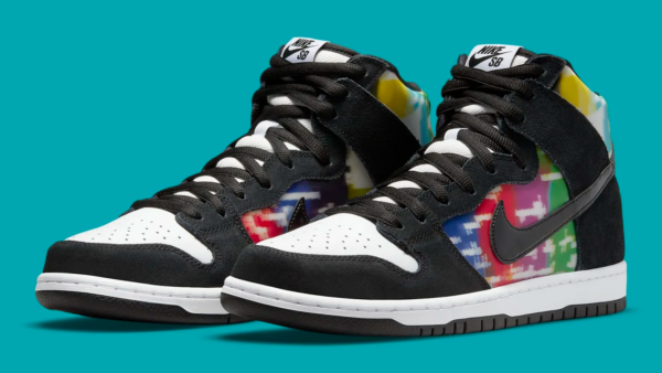 Giày Nike Dunk High SB 'TV Signal' CZ2253-100 - Ảnh 6