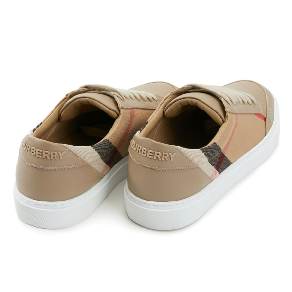 Giày Burberry House Check Cotton And Leather 'Tan' 80243301 - Ảnh 4