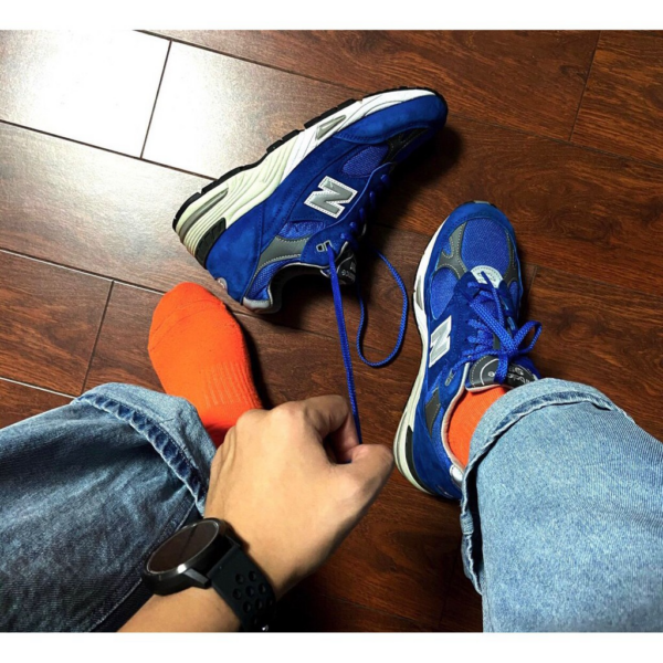 Giày New Balance 991 Made In England 'Royal Blue' M991BLE - Ảnh 4