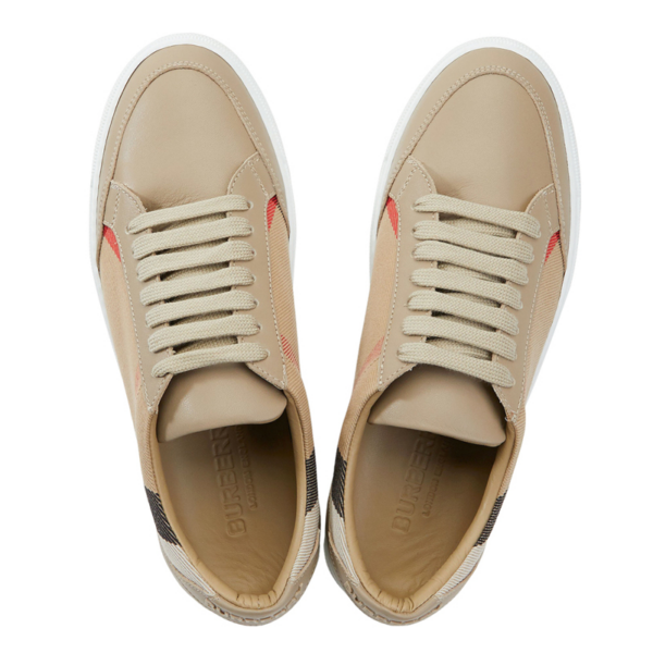 Giày Burberry House Check Cotton And Leather 'Tan' 80243301 - Ảnh 3