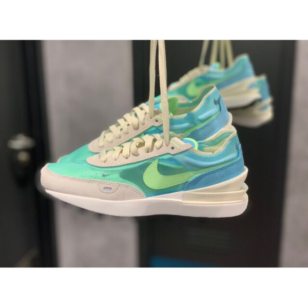 Giày Nike Wmns Waffle One 'Bleached Aqua Lime Glow' DC2533-401 - Ảnh 4