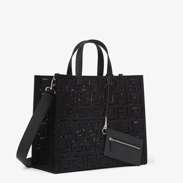 Túi Fendi Shopper Canvas Bag 'Black' 7VA390-AFC1-F0GXN - Ảnh 2