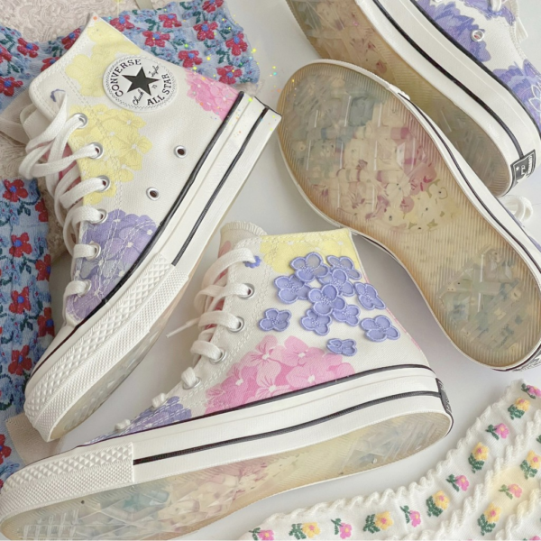 Giày Converse Wmns Chuck 70 High 'Floral' 570580C - Ảnh 2