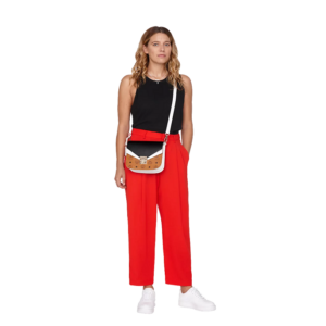 Alternative view of Túi MCM Patricia Shoulder Bag in Visetos Leather Block MWS9SPA21CB001