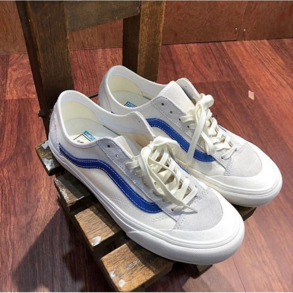 Giày Vans Style 36 Decon Sf 'White Blue' VN0A5HFFZGC - Ảnh 3