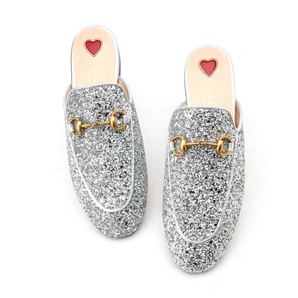 Giày Gucci Princetown Glitter Slippers 432773-KSP20-8106 - Ảnh 3