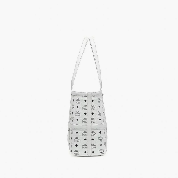 Túi MCM Delmy Shopper Visetos White MWPBSER01WT001 - Ảnh 3