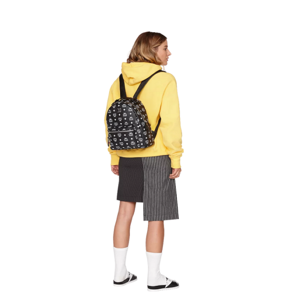 Túi MCM Stark Backpack in White Logo Visetos MMK9SVE49BV001 - Ảnh 2