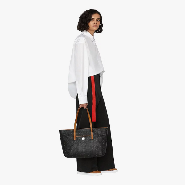 Túi MCM Anya Shopper in Visetos MWP9AVI61BK001 - Ảnh 2