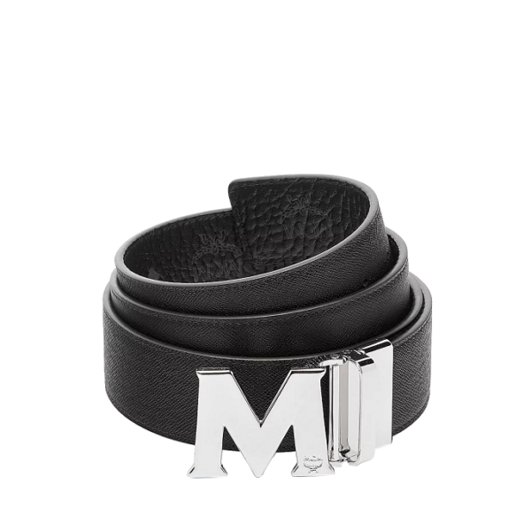 Thắt Lưng MCM Claus M Reversible Belt Visetos Black MXBAAVI01BK001 - Ảnh 3