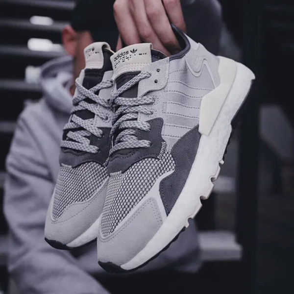 Giày Adidas Nite Jogger 'Triple Grey' G26315 - Ảnh 2