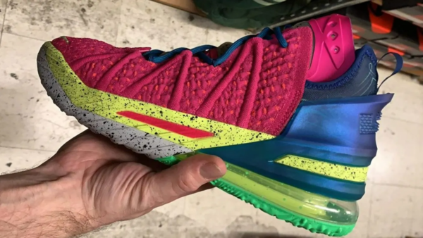 Giày Nike LeBron 18 'Los Angeles By Night' DB8148-600 - Ảnh 8