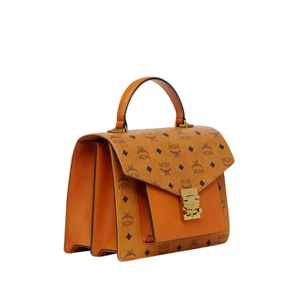 Túi MCM Patricia Pocket Satchel in Visetos MWE8SPA67CO001 - Ảnh 2