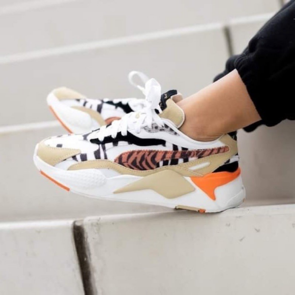 Giày Puma Wmns RS-X3 'Wildcats Phale Khaki White' 373953-01 - Ảnh 4