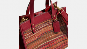 Tui Coach Field Tote 22 In Upwoven 'Red' C3860-B4T6T