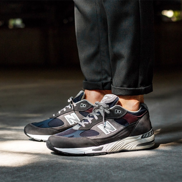 Giày New Balance 991 Made In England 'Grey Blue' M991SGN - Ảnh 2