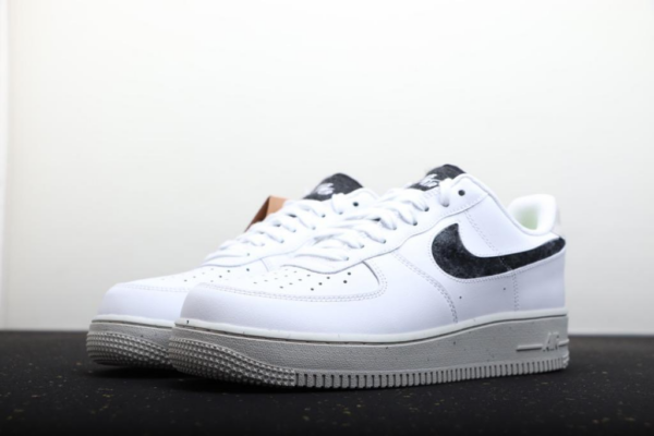 Giày Nike Air Force 1 07 SE Recycled Wool Pack White Black DA6682-100 - Ảnh 8