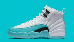Alternative view of Giày Nike Air Jordan 12 GS 'Light Aqua' 510815-100