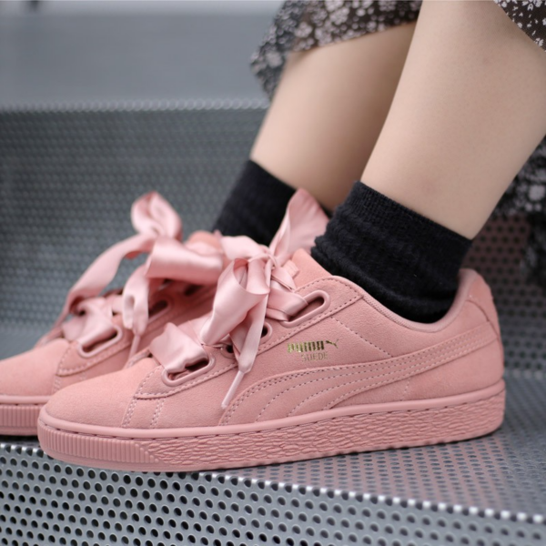 Giày Puma Suede Heart Satin 'Pink' 364084-03 - Ảnh 2