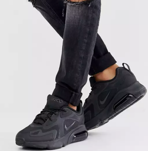 Alternative view of Giày Nike Air Max 200 GS 'Black' AT5627-001