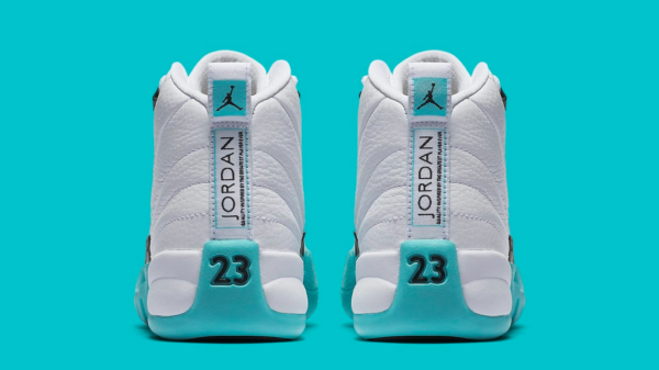 Giày Nike Air Jordan 12 GS 'Light Aqua' 510815-100 - Ảnh 5