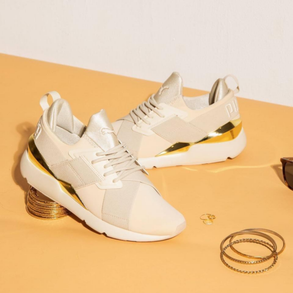 Giày Puma Wmns Muse Metal 'Birch Metallic Gold' 367047-05 - Ảnh 2
