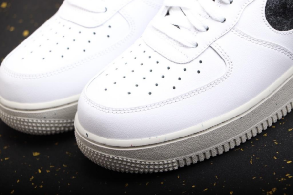 Giày Nike Air Force 1 07 SE Recycled Wool Pack White Black DA6682-100 - Ảnh 12
