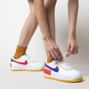 Alternative view of Giày Nike Wmns Air Force 1 Shadow 'White Crimson Blue' CI0919-105