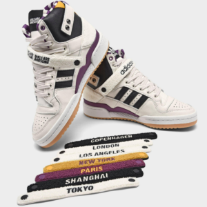 Alternative view of Giày Adidas Girls Are Awesome x Forum High 'Cloud White Purple' GY2632