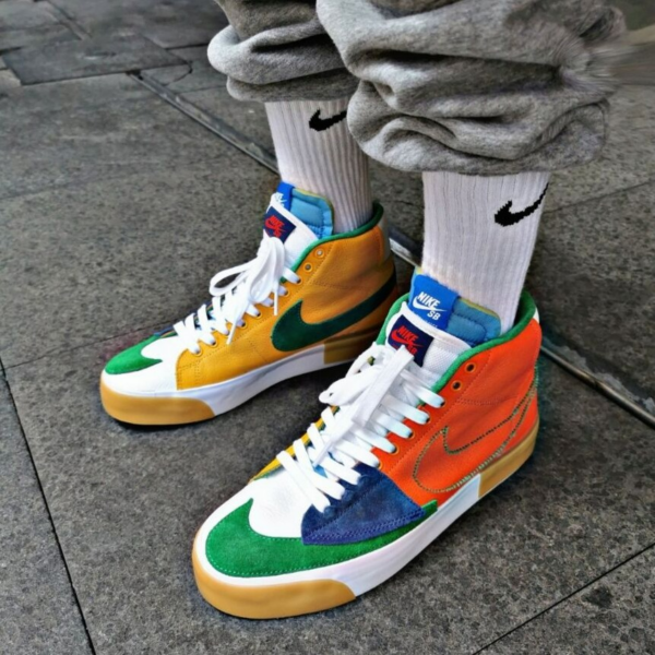 Giày Nike Zoom Blazer Mid Edge SB 'Multicolor' DA2189-800 - Ảnh 4