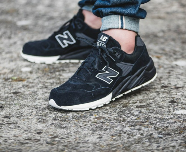 Giày New Balance 580 Black Denim MRT580BV - Ảnh 4
