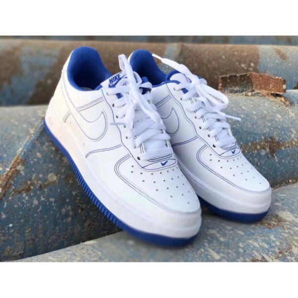Giày Nike Air Force 1 '07 'Contrast Stitch White Game Royal' CV1724-101 - Ảnh 8