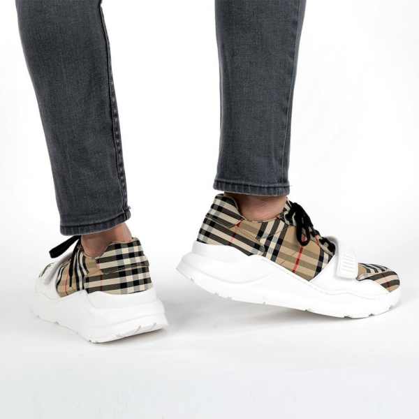 Giày Burberry Wmns Vintage Check Cotton 'Archive Beige' 80202811 - Ảnh 4
