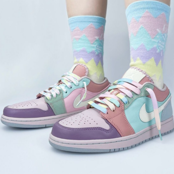 Giày Nike Air Jordan 1 Low SE 'Easter Pastel' DJ5196-615 - Ảnh 4