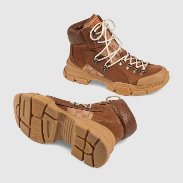 Giày Gucci Leather Original GG Trekking Boot 521679-0P310-2590 - Ảnh 5