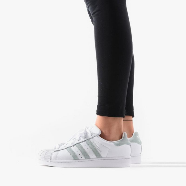 Giày Adidas Wmns Superstar 'White Vapour Green' EE7401 - Ảnh 4