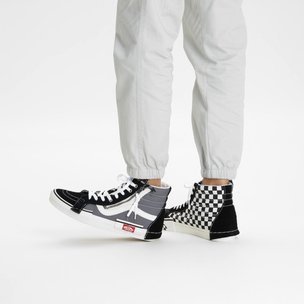 Giày Vans Sk8-Hi Reissue Cap Grey Black VN0A3WM1603 - Ảnh 2