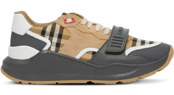 Giày Burberry Vintage Check Leather Grey 80323711
