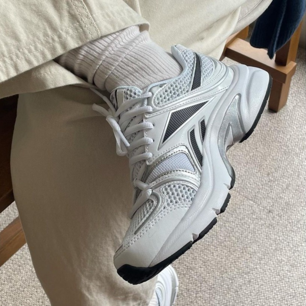 Giày Reebok Premier Road Plus 6 'White Silver Metallic' G58597 - Ảnh 4