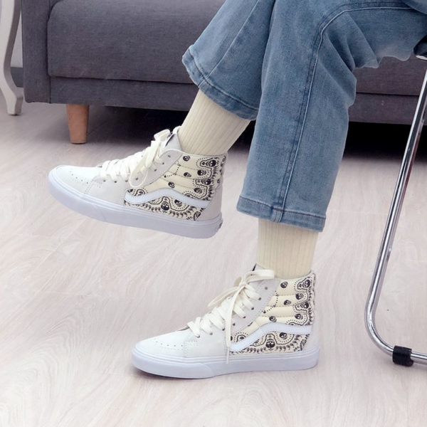 Giày Vans Sk8-Hi Bandana White VN0A32QG42S - Ảnh 6