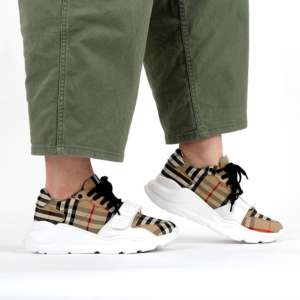 Alternative view of Giày Burberry Wmns Vintage Check Cotton 'Archive Beige' 80202811