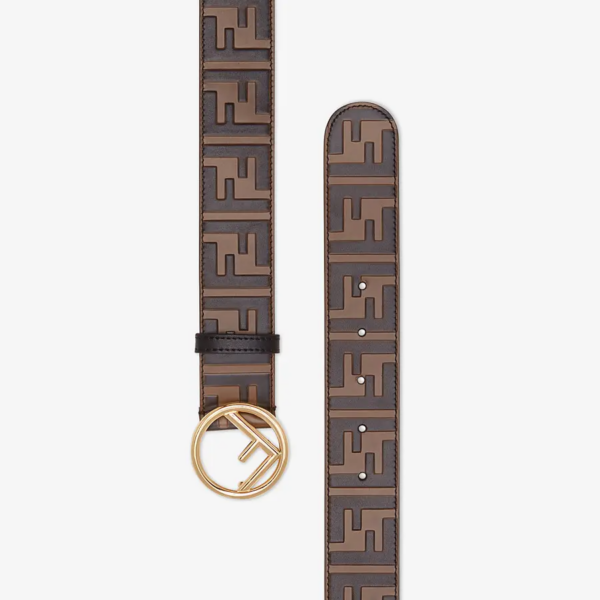 Thắt Lưng Fendi Brown Leather Belt 8C0585A5TLF13VK - Ảnh 3