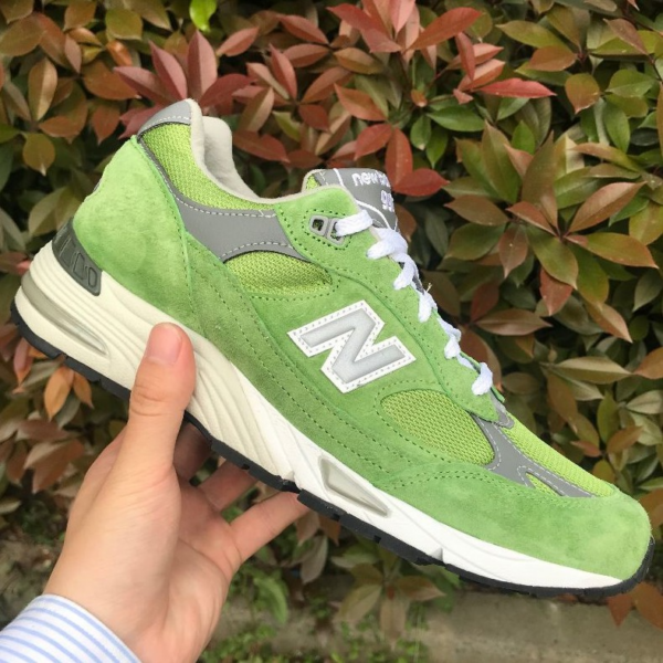 Giày New Balance 991 Made In England 'Bright Green' M991GRN - Ảnh 5