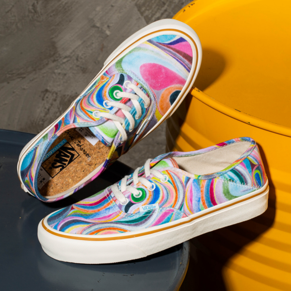 Giày Vans X Chris Johanson Authentic SF 'Swirl Antique White' VN0A3MU642D - Ảnh 2