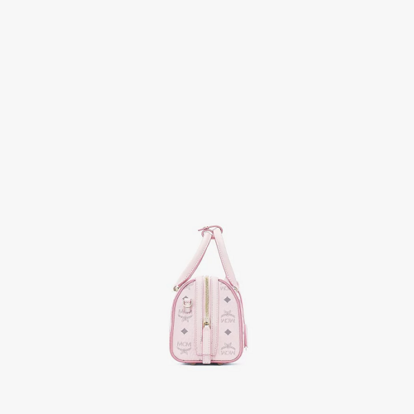 Túi MCM Essential Boston Bag Visetos 'Pink' MWB9SSE67QH001 - Ảnh 3